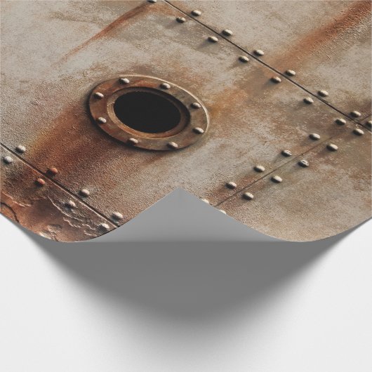 ステージングSHの金属プレート側の錆と質感 ラッピングペーパー (角)