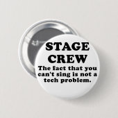 ステージ乗組員傾斜しているあなたが歌う事実 缶バッジ (正面&裏面)