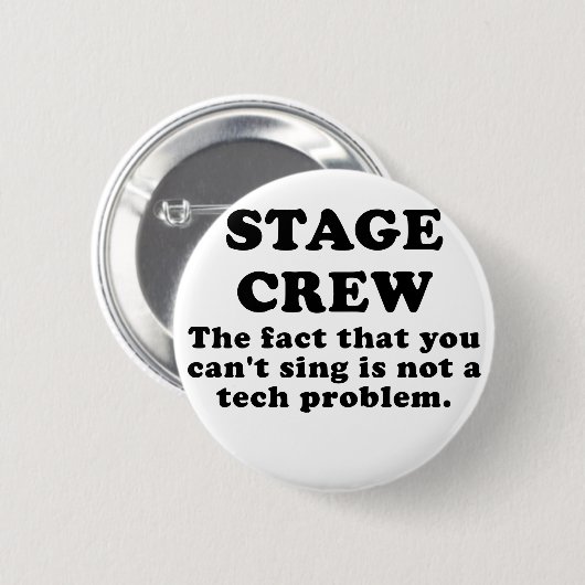 ステージ乗組員傾斜しているあなたが歌う事実 缶バッジ (正面&裏面)