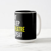 ステージ俳優ギフトT食べ – スリープ女優リピート ツートーンマグカップ (正面右)