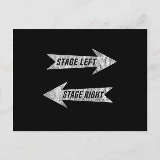 ステージ俳優演技劇場映画ギフト ポストカード (正面)