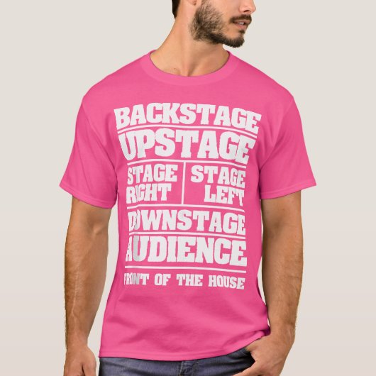 ステージ劇場オペラハウス解剖学演劇作家 Tシャツ (正面)
