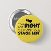 ステージ権利を言います 缶バッジ (正面&裏面)