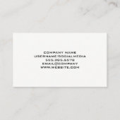 ステージ照明 | コンサート技術者 名刺 (裏面)