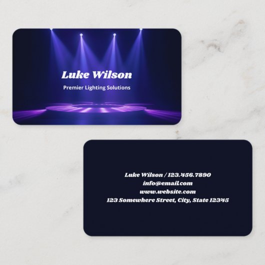 ステージ照明 名刺 (正面/裏面)