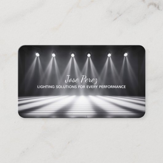 ステージ照明 名刺 (正面)