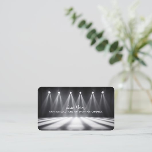 ステージ照明 名刺 (スタンド正面)