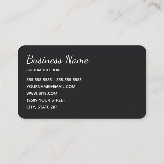 ステージ照明 名刺 (裏面)