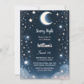 ステージ自然銀河系ミスティックスターリーナイトスウィート16 招待状 (正面)