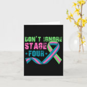 ステージ4転移性乳がんAwを無視しない カード (黄色い花)