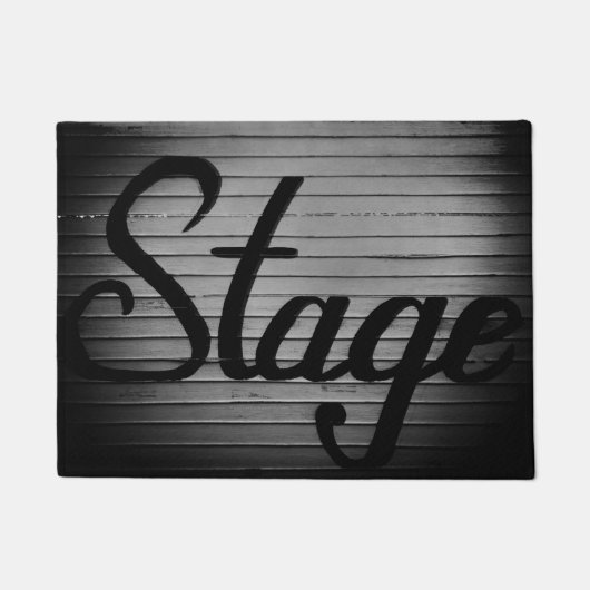 「ステージ」ヴィンテージ記号 ドアマット (正面)