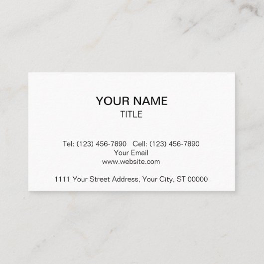 「ステージ」ヴィンテージ記号 名刺 (裏面)