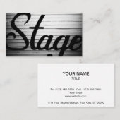「ステージ」ヴィンテージ記号 名刺 (正面/裏面)