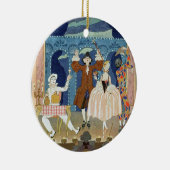 ステージ、「祝日Galantesのためのイラストレーションをパントマイムで演じて下さい セラミックオーナメント (右)