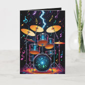 ステータス シンバル ドラムセット ブランク カード (正面)