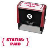 「ステータス：有料」ゴム印 セルフインキングスタンプ (インサイチュ)
