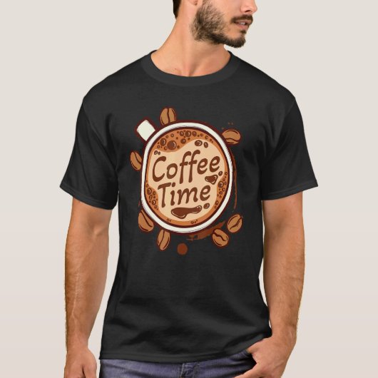 ステートメクールンカフェインコーヒー乾燥豆 Tシャツ (正面)