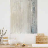 'ステートメント'ベージュ抽象芸術アートポスタープリント ポスター (キッチン)