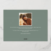 ステートメントホイル |写真卒業のお知らせ 箔招待状 (裏面)