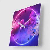 ステートメントメイキング最高のタイムピース：ウォールクロック スクエア壁時計 (傾斜)