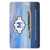 ステートルームドアマーカーハネムーンクルーズファミリーロゴ マグネット (縦)