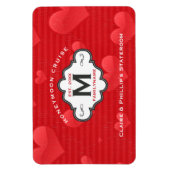 ステートルームドアマーカーハネムーンクルーズ赤いハート マグネット (縦)