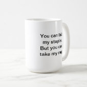 ステープラーの注目 コーヒーマグカップ (正面右)