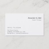 ステープルおよびネイルとの風化させた電柱 名刺 (裏面)