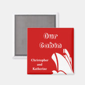 ステーマルームドアマーカー赤 マグネット (正面/裏面)