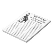 ステームパおもしろいンクショッピング食料品店リスト ノートパッド (回転)