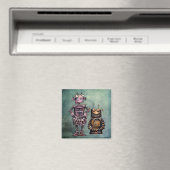 ステームパおもしろいンクロボット2台! マグネット (インサイチュ (食洗機))