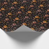 ステームパすごいンカラフルクさびた熱気球 ラッピングペーパー (角)