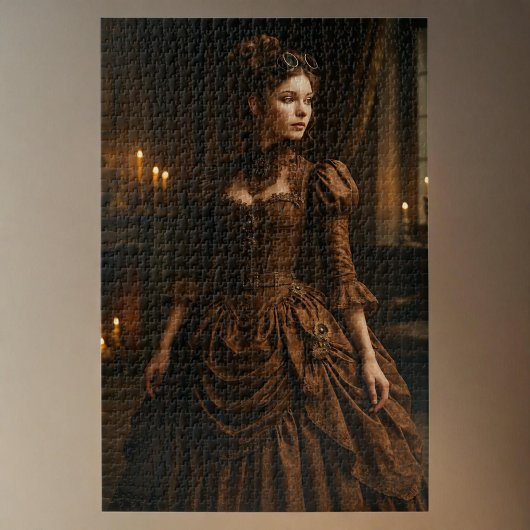 ステームパエレガントンビクトリアンク・レディ・イン・ブラウン ジグソーパズル