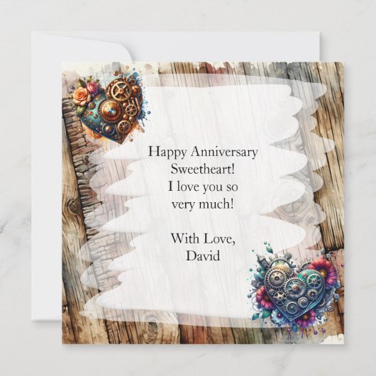 ステームパクールンクパーソナライズされた記念日 (裏面)