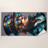 ステームパクールンク女性 ビーチタオル (正面)