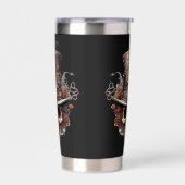 ステームパクールンク愛好家の名前を追加 保温保冷タンブラー (左面)