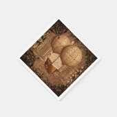 ステームパグランジンクビクトリアン飛行船 スタンダードカクテルナプキン (角)