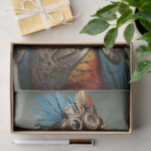 ステームパスタイリッシュンカラフルクのオウム 薄葉紙 (ギフト)