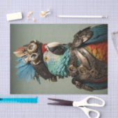 ステームパスタイリッシュンカラフルクのオウム 薄葉紙 (クラフト)