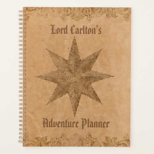 ステームパパーソナライズされたンク星 プランナー手帳 (正面)