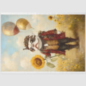 ステームパビクトリアンンクフランスのブルドッグAS8デコページ 薄葉紙 (正面)