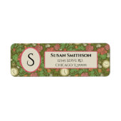 ステームパビクトリアンンクポケットウォッチ差出人住所 ラベル (正面)