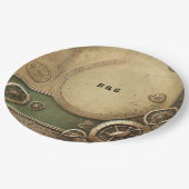 ステームパビクトリアンンク結婚ガルワーク ペーパープレート (アングル)