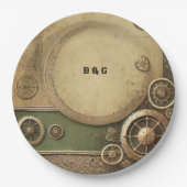 ステームパビクトリアンンク結婚ガルワーク ペーパープレート (正面)