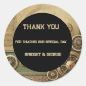 ステームパビクトリアンンク結婚ガルワーク ラウンドシール (正面)