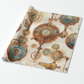 ステームパビクトリアンンク ラッピングペーパー (アンロールド)