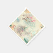 ステームパビクトリアンンク |水彩パステルグランジホテル スタンダードカクテルナプキン (角)