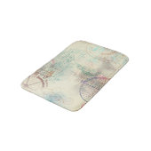 ステームパビクトリアンンク |水彩パステルグランジホテル バスマット (アングル)