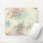 ステームパビクトリアンンク |水彩パステルグランジホテル マウスパッド (マウス)