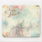 ステームパビクトリアンンク |水彩パステルグランジホテル マウスパッド (正面)
